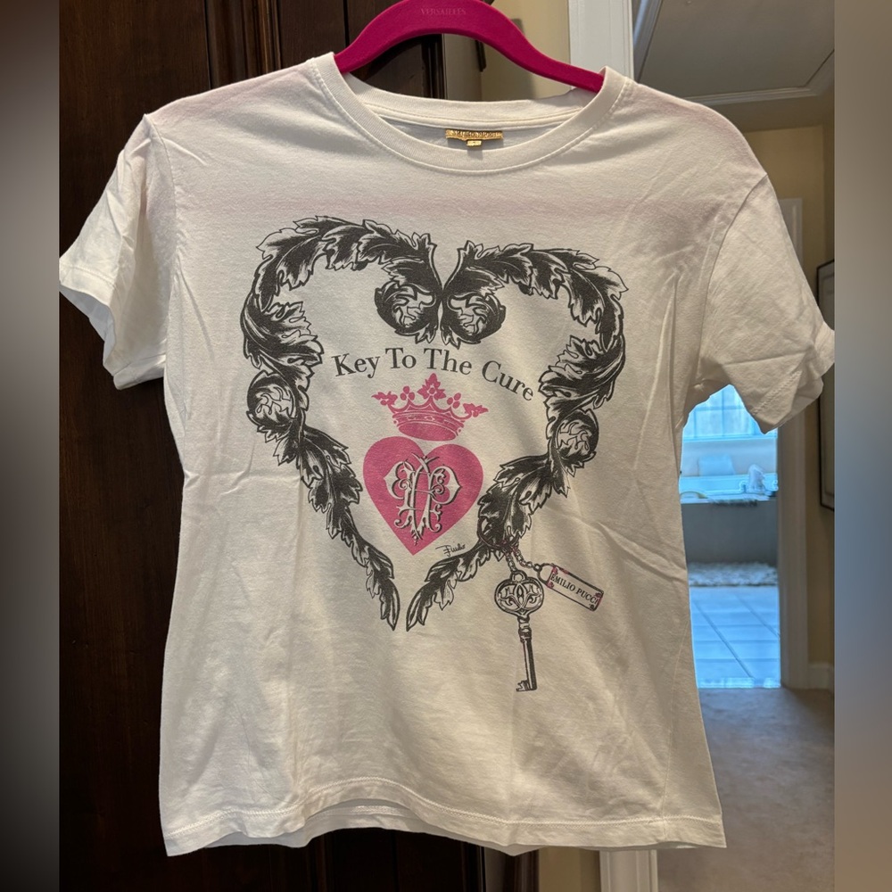 Emilio pucci key to the cure tshirt